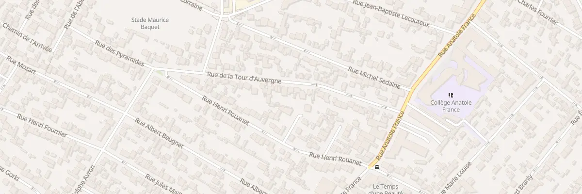 Plan du 35 Rue De La Tour D’Auvergne à Drancy