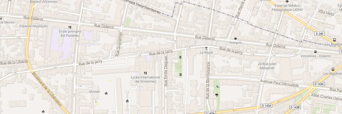 Plan du 36 Rue Emile Dequen à Vincennes