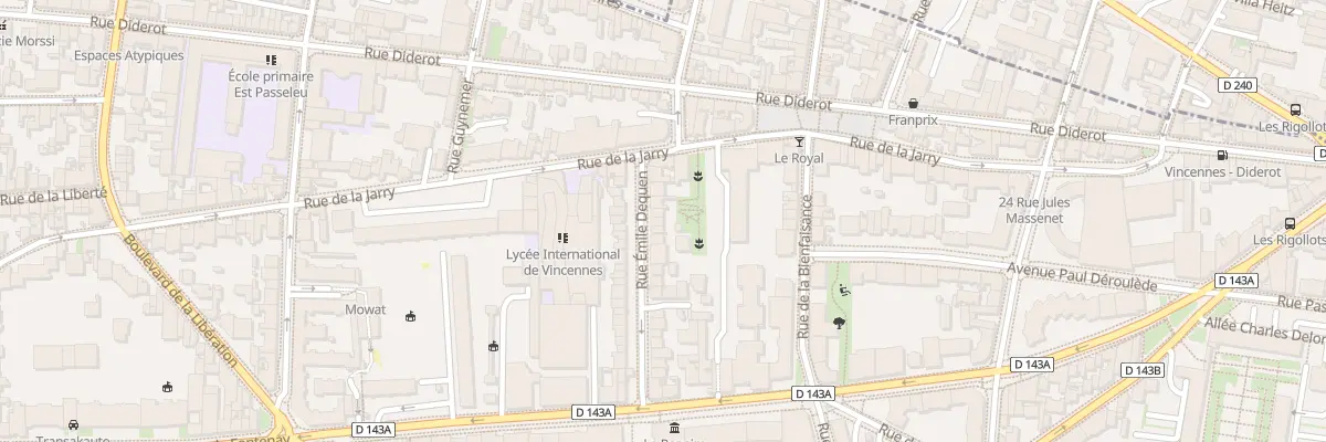 Plan du 28 Rue Emile Dequen à Vincennes
