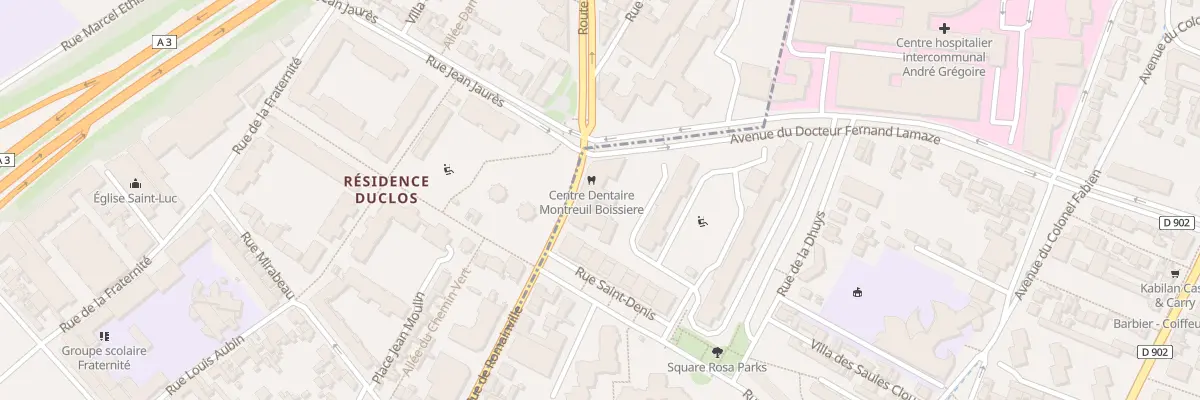 Plan du 234 Rue de Romainville à Montreuil
