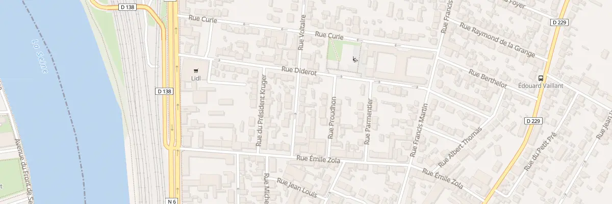 Plan du 10 Rue Voltaire à Villeneuve-Saint-Georges