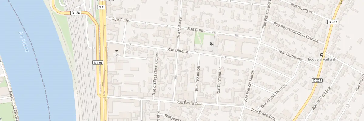 Plan du 14 Rue Voltaire à Villeneuve-Saint-Georges