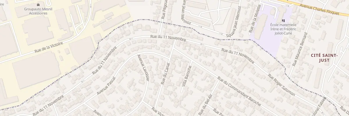 Plan du 34 Rue Du Canal à Drancy
