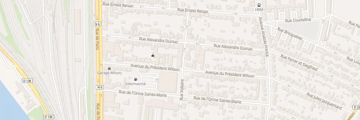 Plan du 93 Rue Voltaire à Villeneuve-Saint-Georges