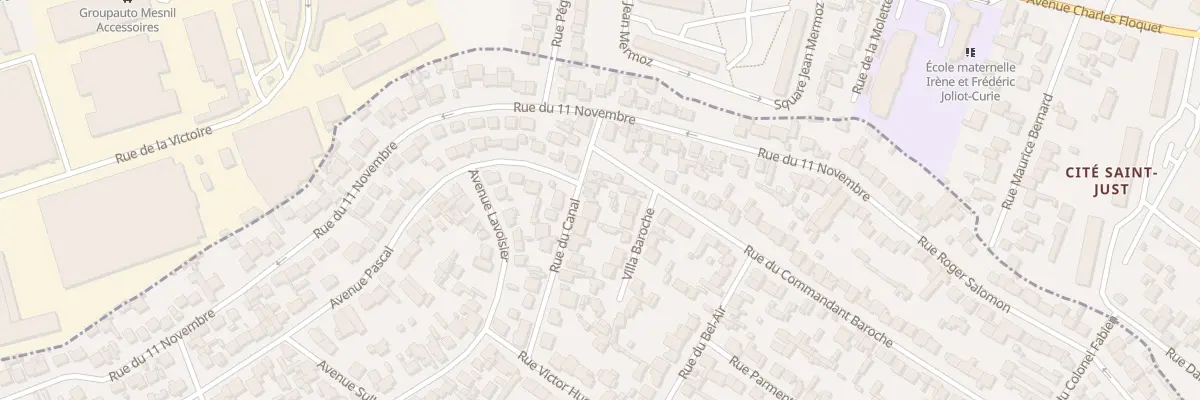 Plan du 30 Rue Du Canal à Drancy
