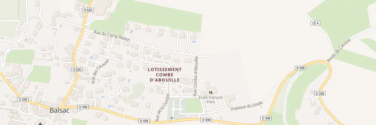 Plan du 167 Rue Combe d’Abouille à Druelle Balsac