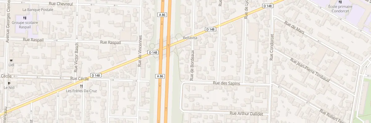 Plan du 5 Rue de Bordeaux à Maisons-Alfort