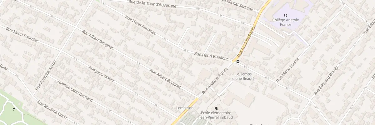 Plan du 21B Rue Henri Rouanet à Drancy