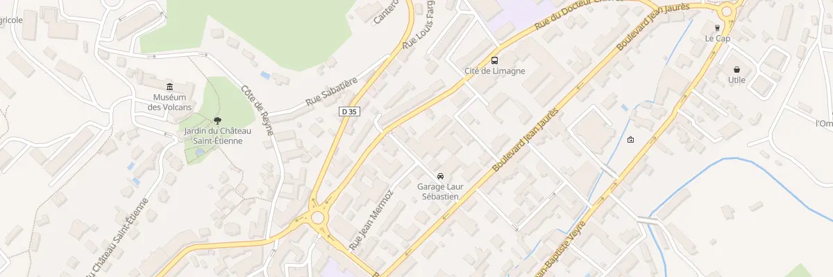 Plan du 14 Rue du Baron Perret à Aurillac