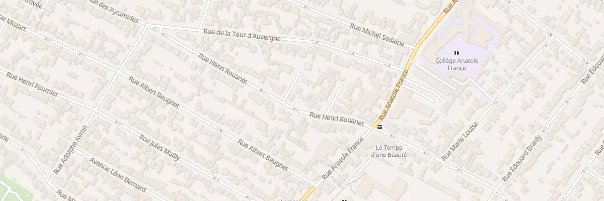 Plan du 22 Rue Henri Rouanet à Drancy