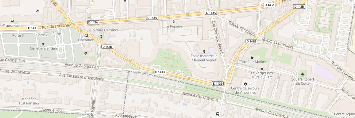 Plan du 16 Bd de la Libération à Vincennes