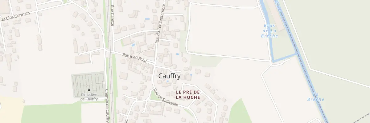 Plan du 4T Rue du Premier Septembre à Cauffry