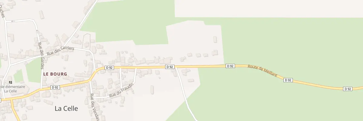 Plan du 29 Rte de Meillant à La Celle