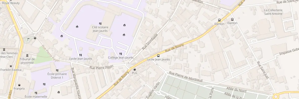 Plan du 89 Rue de Rosny à Montreuil
