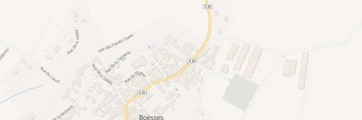 Plan du 10 Rue des Fossés Nord à Boësses