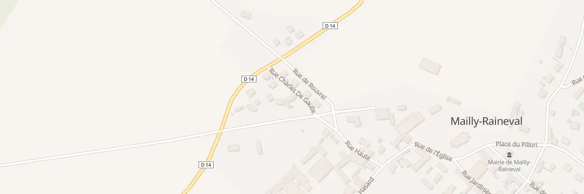 Plan du 37 Rue Charles de Gaulle à Mailly-Raineval
