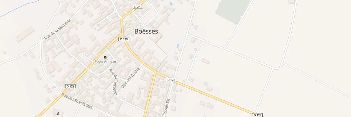 Plan du 6 Rue des Fossés Est à Boësses