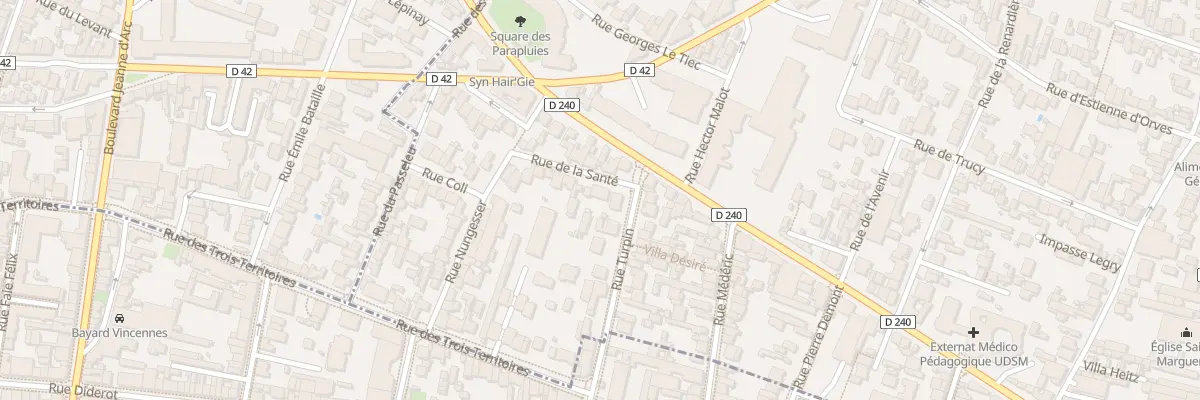 Plan du 9 Rue de la Santé à Fontenay-sous-Bois