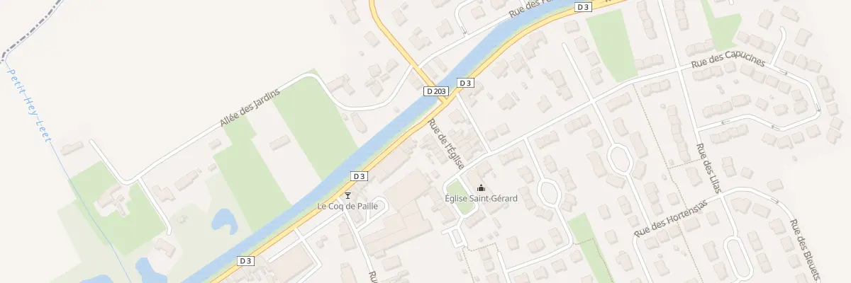 Plan du 1 Rue de l’Eglise à Hoymille