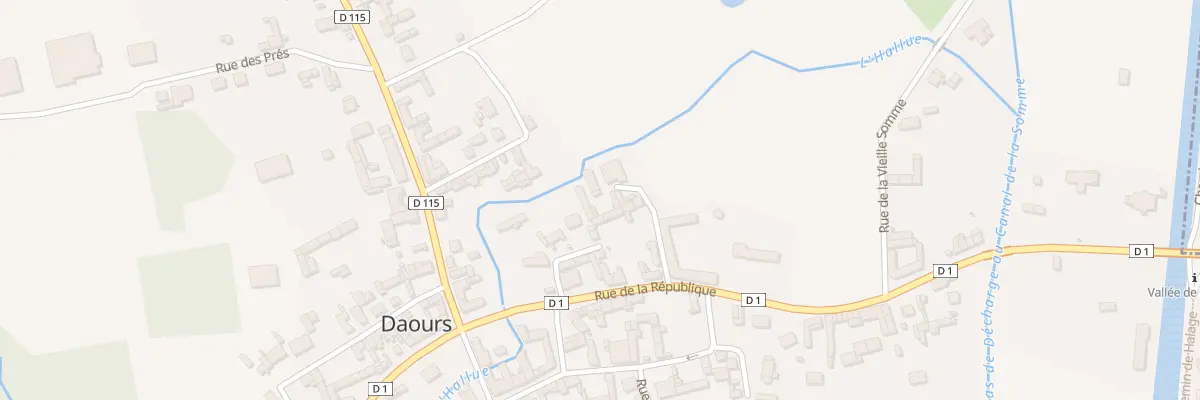 Plan du 7 Rue du Moulin à Daours