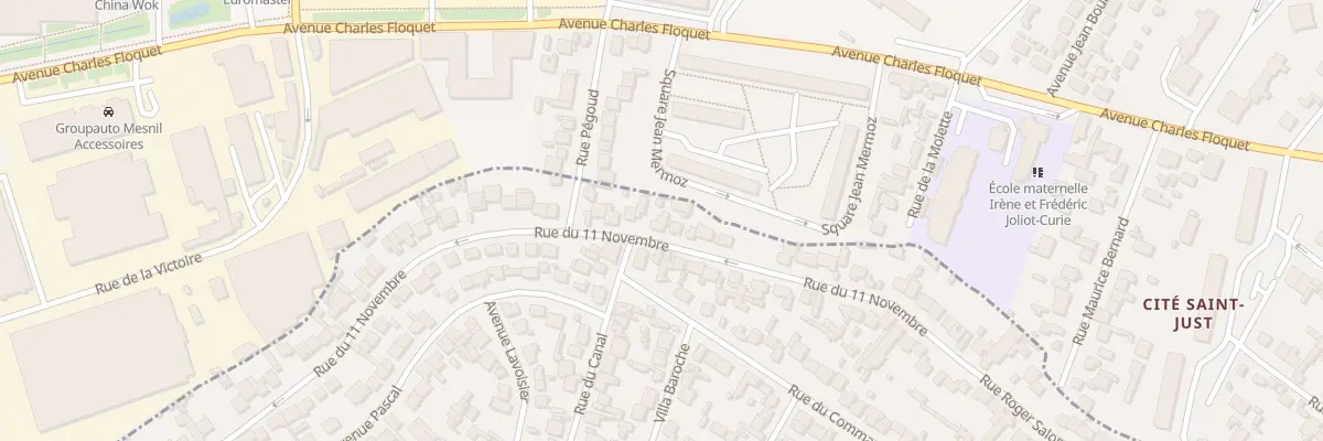 Plan du 50 Rue Du Onze Novembre à Drancy