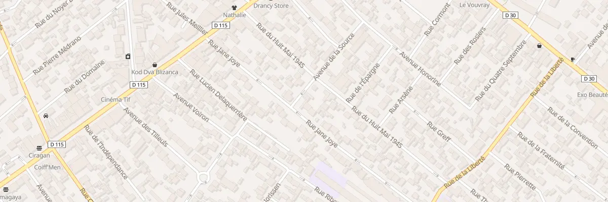 Plan du 27 Rue Jane Joye à Drancy