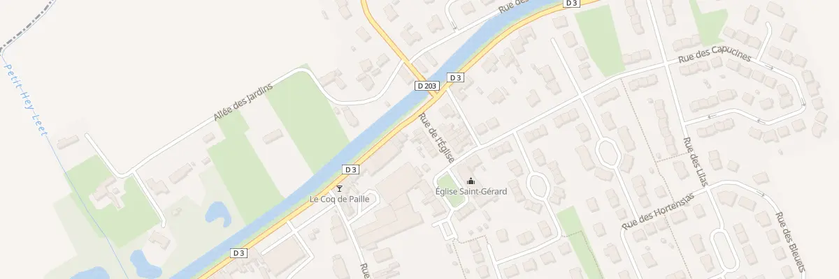 Plan du 3 Rue de l’Eglise à Hoymille