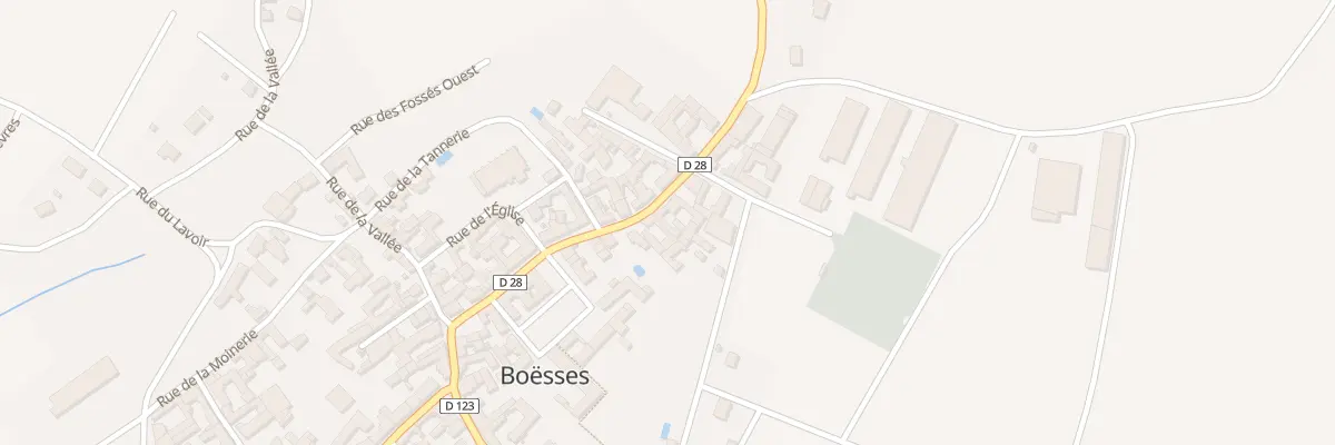 Plan du 16 Rue du Pont de Puiseaux à Boësses