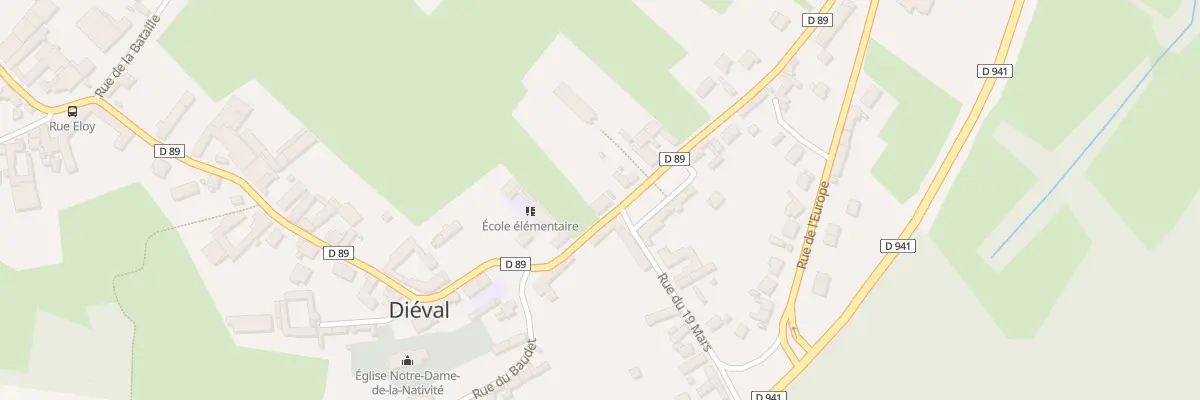 Plan du 6 Rue Monseigneur Eloy à Diéval