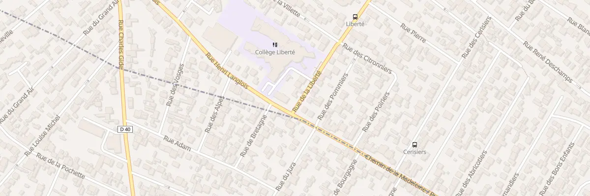 Plan du 94 Rue De La Liberte à Drancy