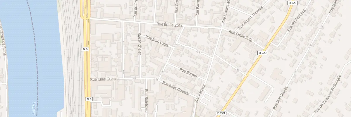 Plan du 3 Rue Burger à Villeneuve-Saint-Georges