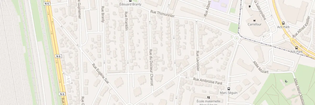 Plan du 16 Rue du Docteur Charcot à Villeneuve-Saint-Georges