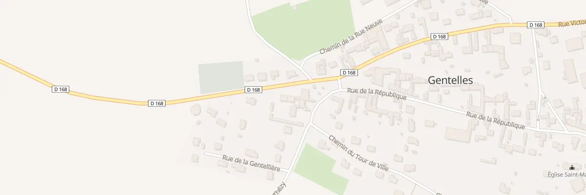 Plan du 45 Rue Victor Hugo à Gentelles