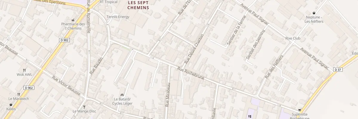Plan du 11T Rue Rochebrune à Montreuil