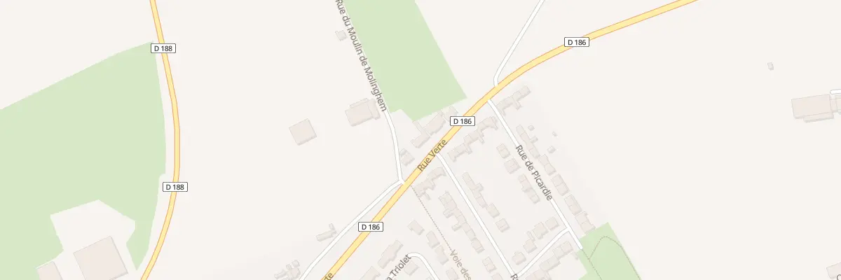 Plan du 550 Rue Verte à Isbergues