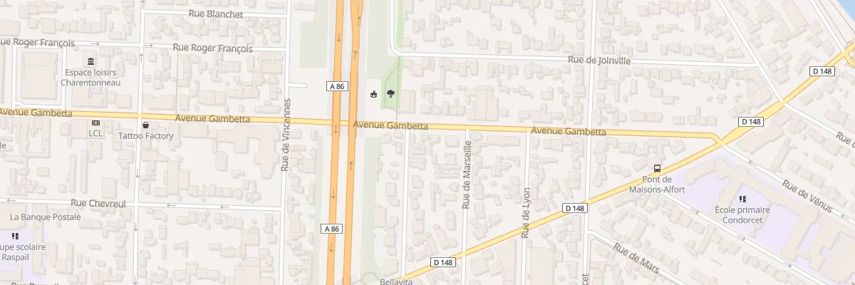 Plan du 136 Av Gambetta à Maisons-Alfort