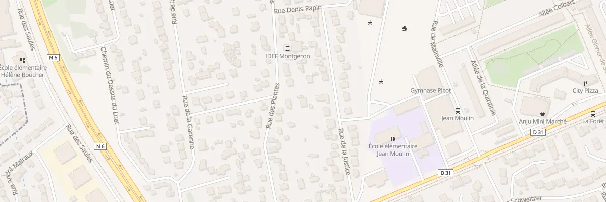 Plan du 80 Rue de la Justice à Montgeron