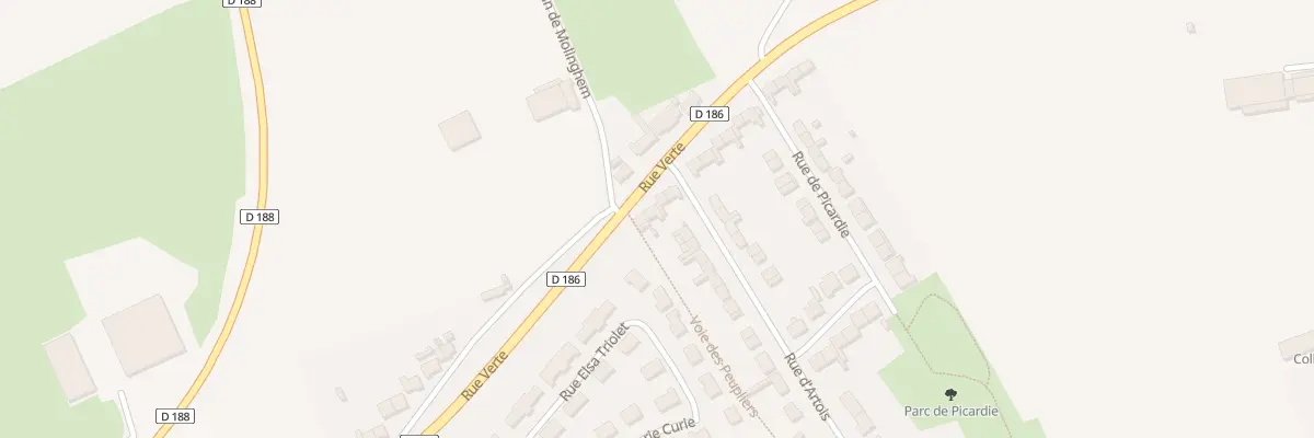Plan du 525 Rue Verte à Isbergues