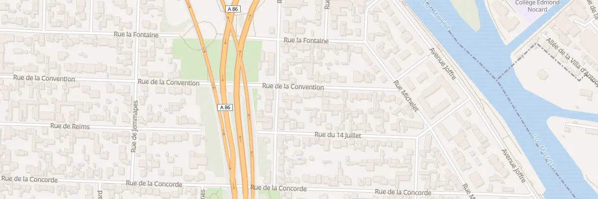 Plan du 68 Rue de la Convention à Maisons-Alfort