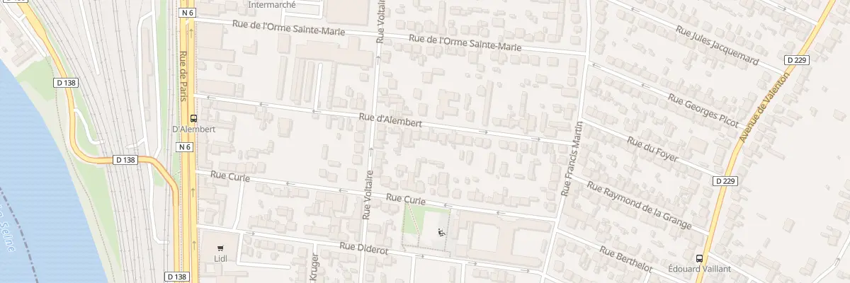 Plan du 30 Rue d’Alembert à Villeneuve-Saint-Georges
