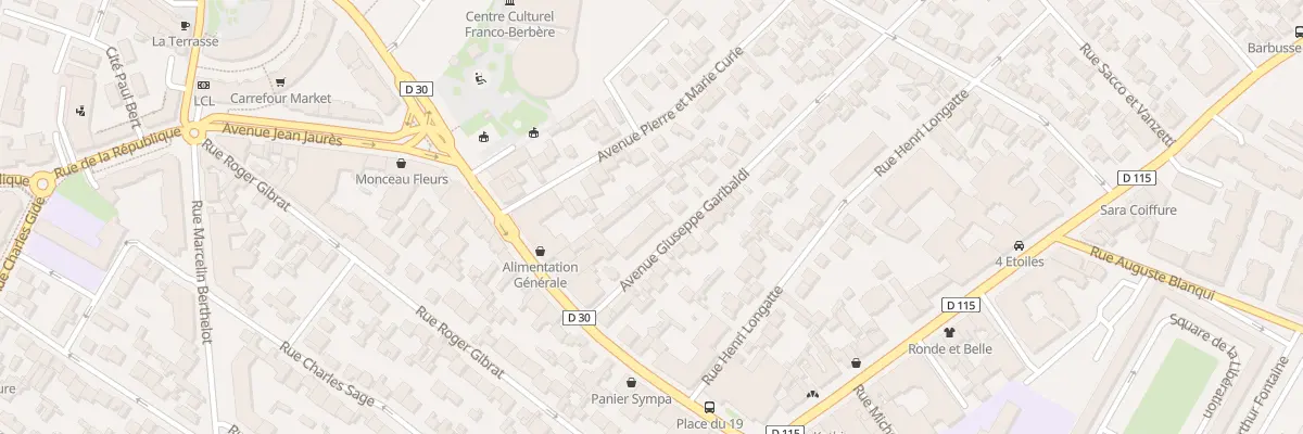 Plan du 15 Av Garibaldi à Drancy