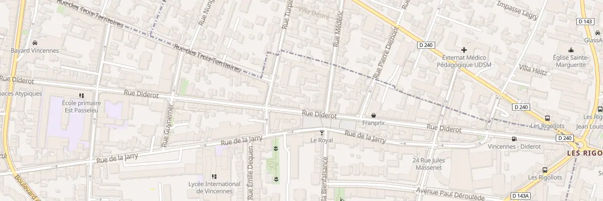 Plan du 187 Rue Diderot à Vincennes