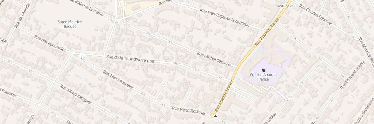 Plan du 24 Rue De La Tour D’Auvergne à Drancy
