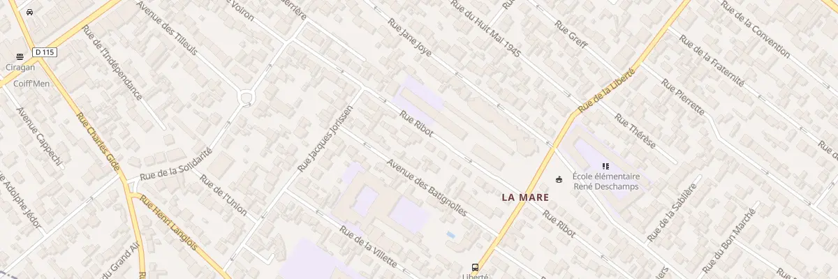 Plan du 36 Rue Ribot à Drancy