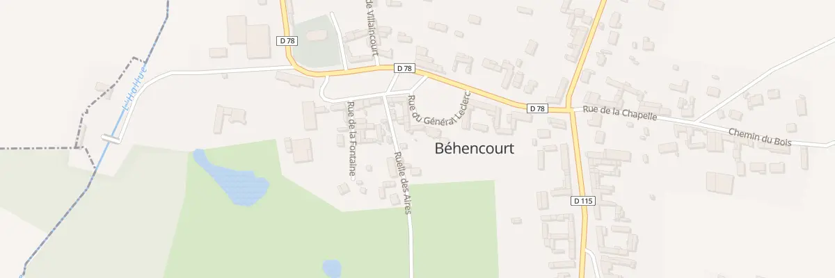 Plan du 20 Rue du Gen Leclerc à Béhencourt