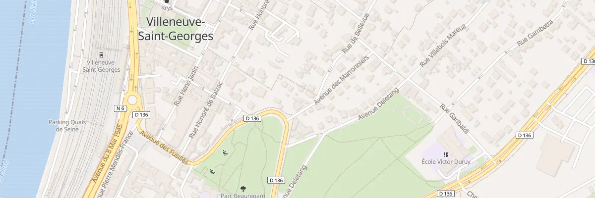 Plan du 3 Av des Marronniers à Villeneuve-Saint-Georges