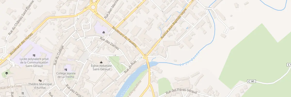 Plan du 3 Av Jean-Baptiste Veyre à Aurillac