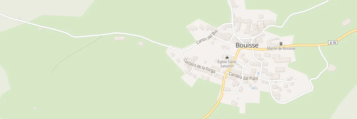 Plan de Cae de la Forga à Bouisse
