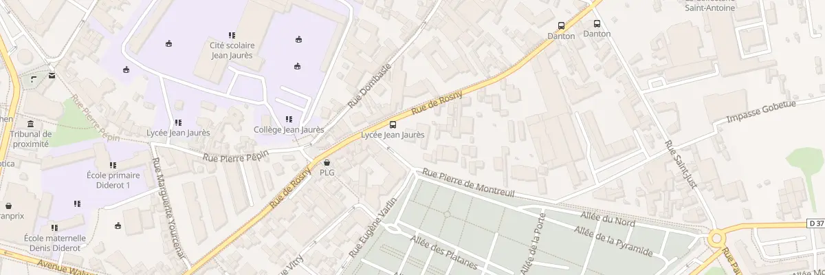 Plan du 90 Rue de Rosny à Montreuil