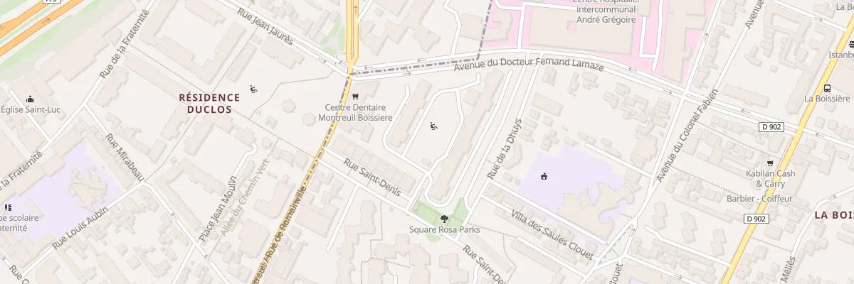Plan du 134 Rue Saint-Denis à Montreuil